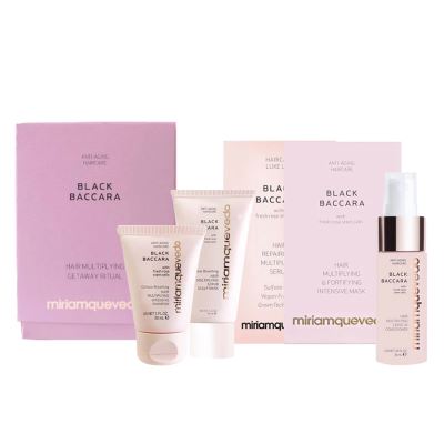 MIRIAMQUEVEDO Black Baccara Hair Multiplying Getaway Ritual 3x30 ml + 2x10 ml
